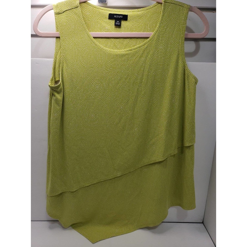 Alfani Mayan Circles Asymmetrical Overlay Tank